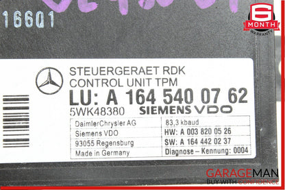 06-11 Mercedes X164 GL450 CLS550 R550 TPMS Tire Pressure Control Controller OEM