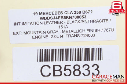 14-19 Mercedes W117 CLA250 Rear Right Passenger Side Lower Control Arm OEM