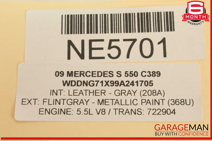 07-14 Mercedes S550 W221 Rear View Backup Camera 2218203397 Genuine