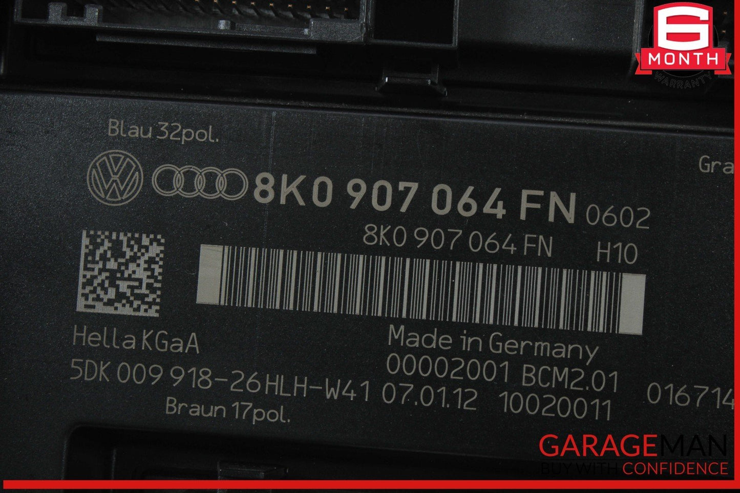 09-12 Audi Q5 Body Comfort BCM Control Module Unit 8K0907064FN OEM