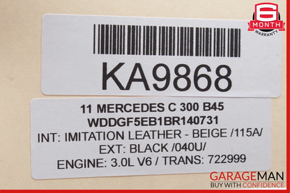 08-18 Mercedes W204 C250 C300 GLK350 Rear Right Side Door Control Module OEM