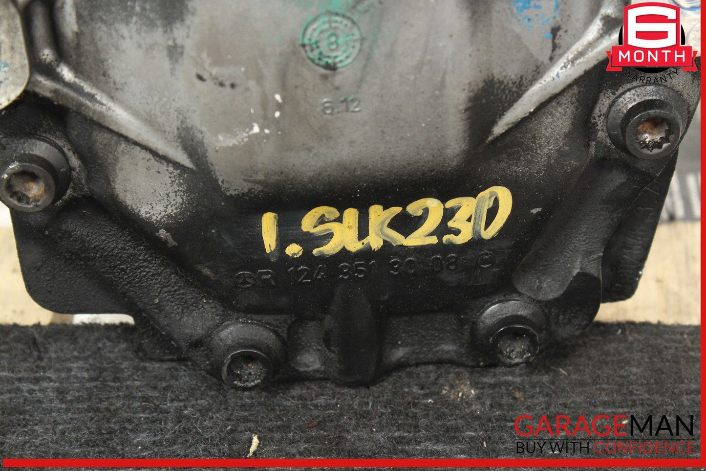 01-04 Mercedes R170 SLK230 Rear Diff Differential Axle Carrier OEM