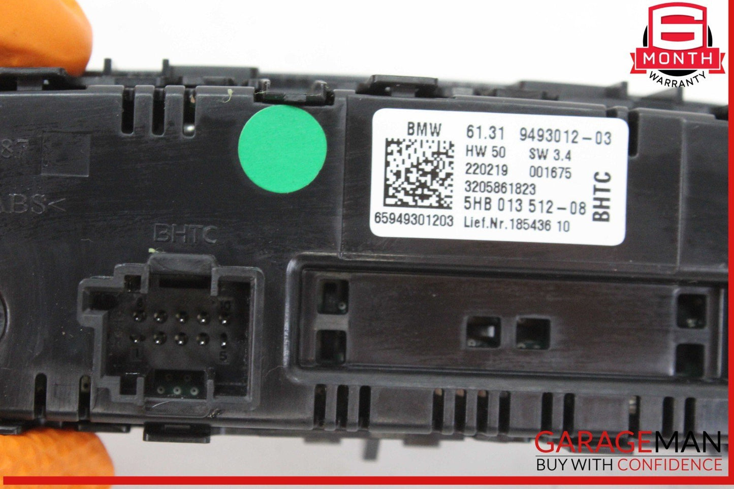 19-24 BMW M340i 330i 330e G20 Rear Center AC Temperature Climate Control Panel