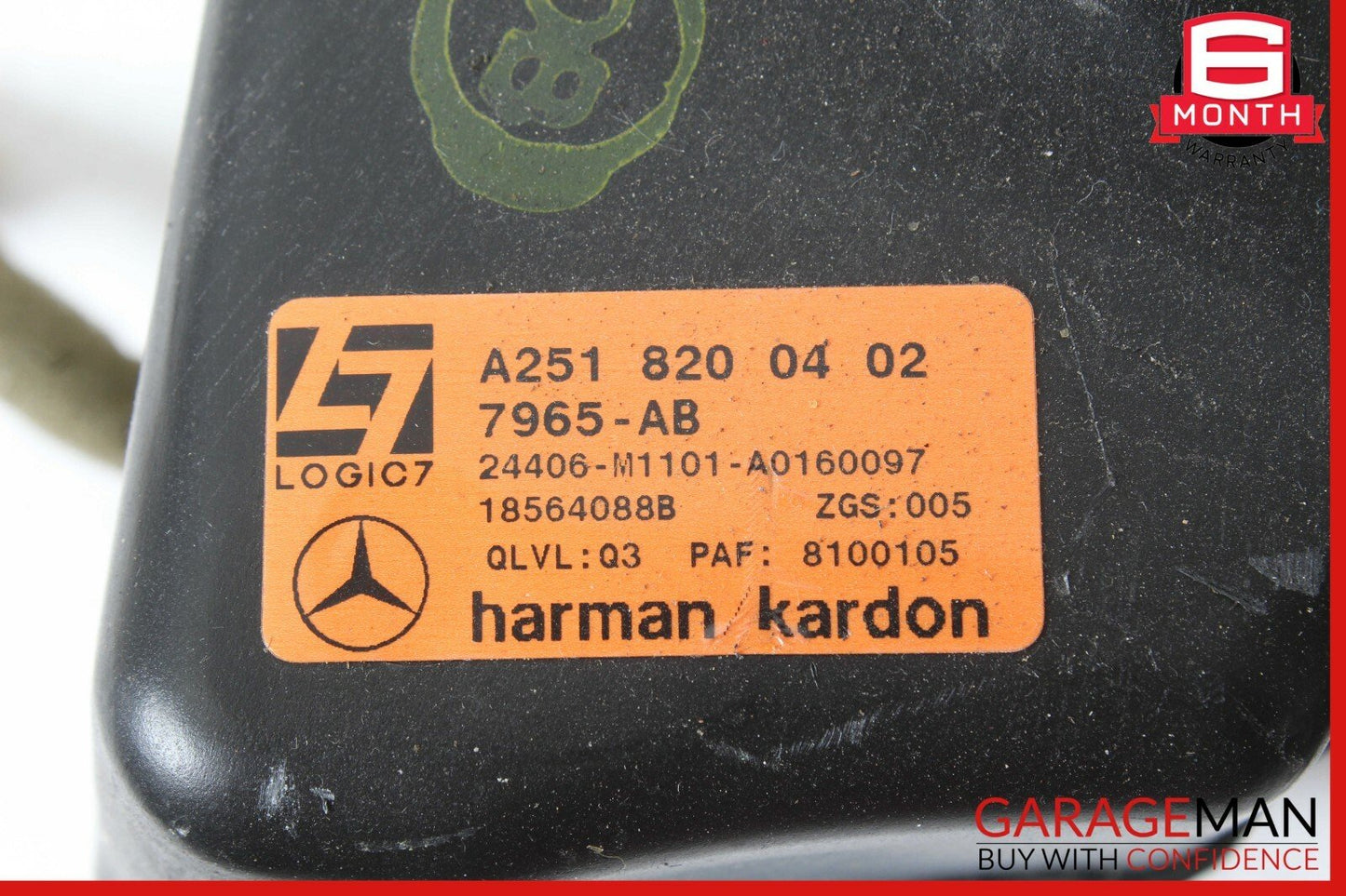 06-13 Mercedes W251 R350 R500 Quarter Sound Speaker Rear Right 2518200402 OEM