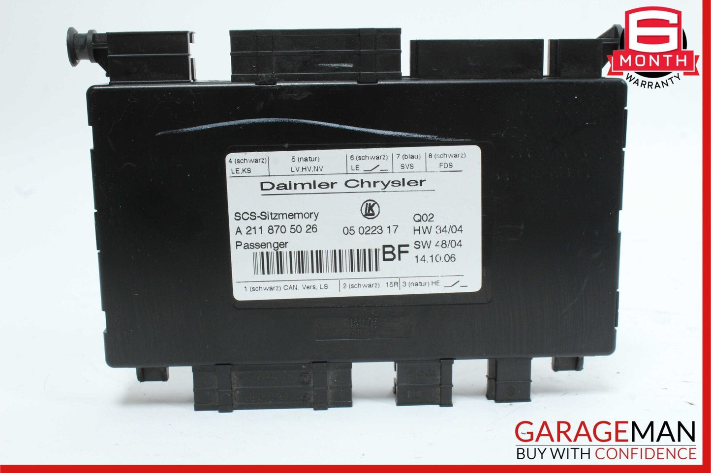 03-13 Mercedes W251 R350 GL550 Seat Control Module Front Left 2118704926 OEM