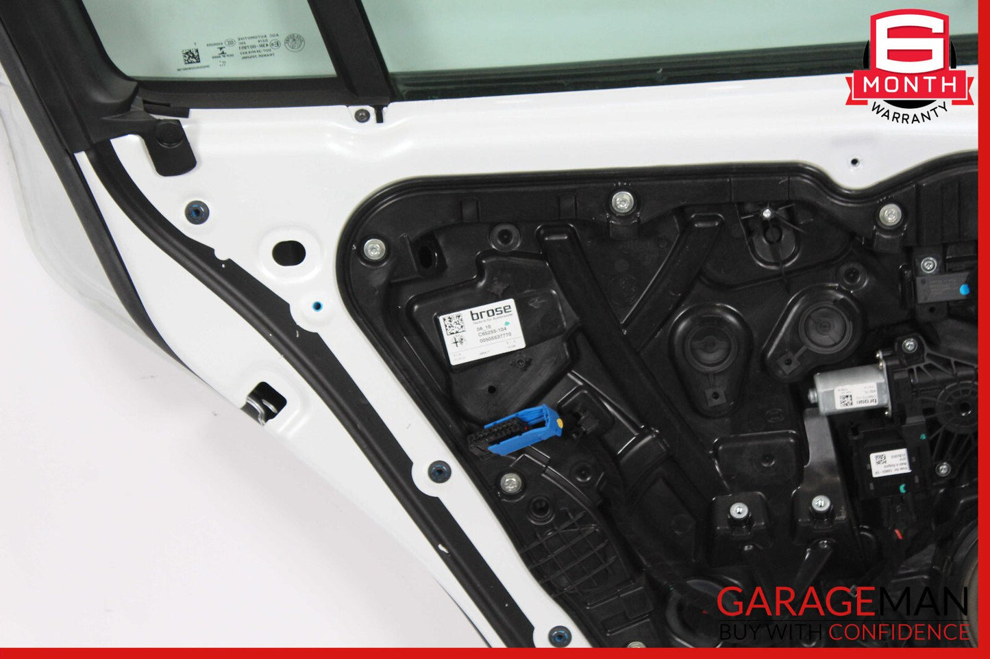 17-22 Alfa Romeo Giulia Rear Left Exterior Door White OEM
