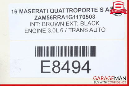 14-18 Maserati Quattroporte Front Propeller Drive Axle Shaft Driveshaft OEM