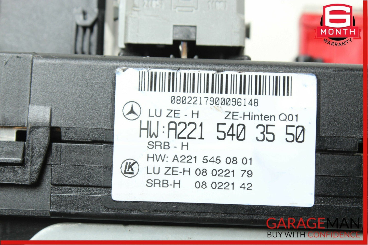 07-09 Mercedes W221 S550 CL550 CL65 AMG Rear Trunk SAM Fuse Box Module Assembly