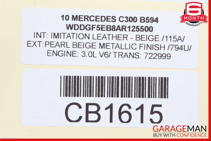 08-17 Mercedes C300 SLK250 E550 Front Right Passenger Side Lower Control Arm RWD