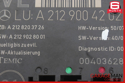 08-18 Mercedes W212 E350 C250 SLK350 Front Left Side Door Control Module OEM