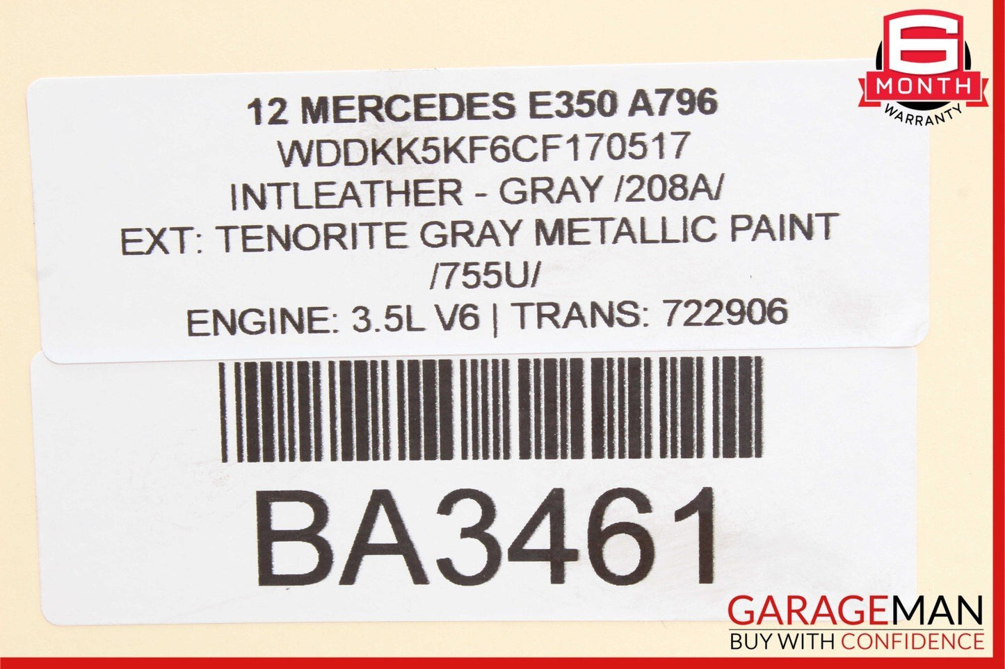 12-18 Mercedes W212 E350 SLK350 Engine Motor Brake Vacuum Pump 2762300265 OEM