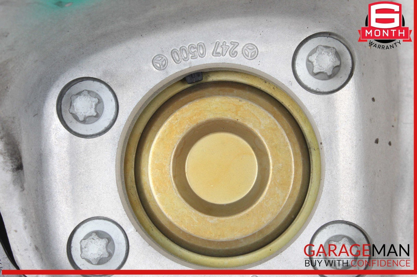 20-23 Mercedes W118 CLA250 Rear Left Driver Side Spindle Knuckle w/ Rotor Disc