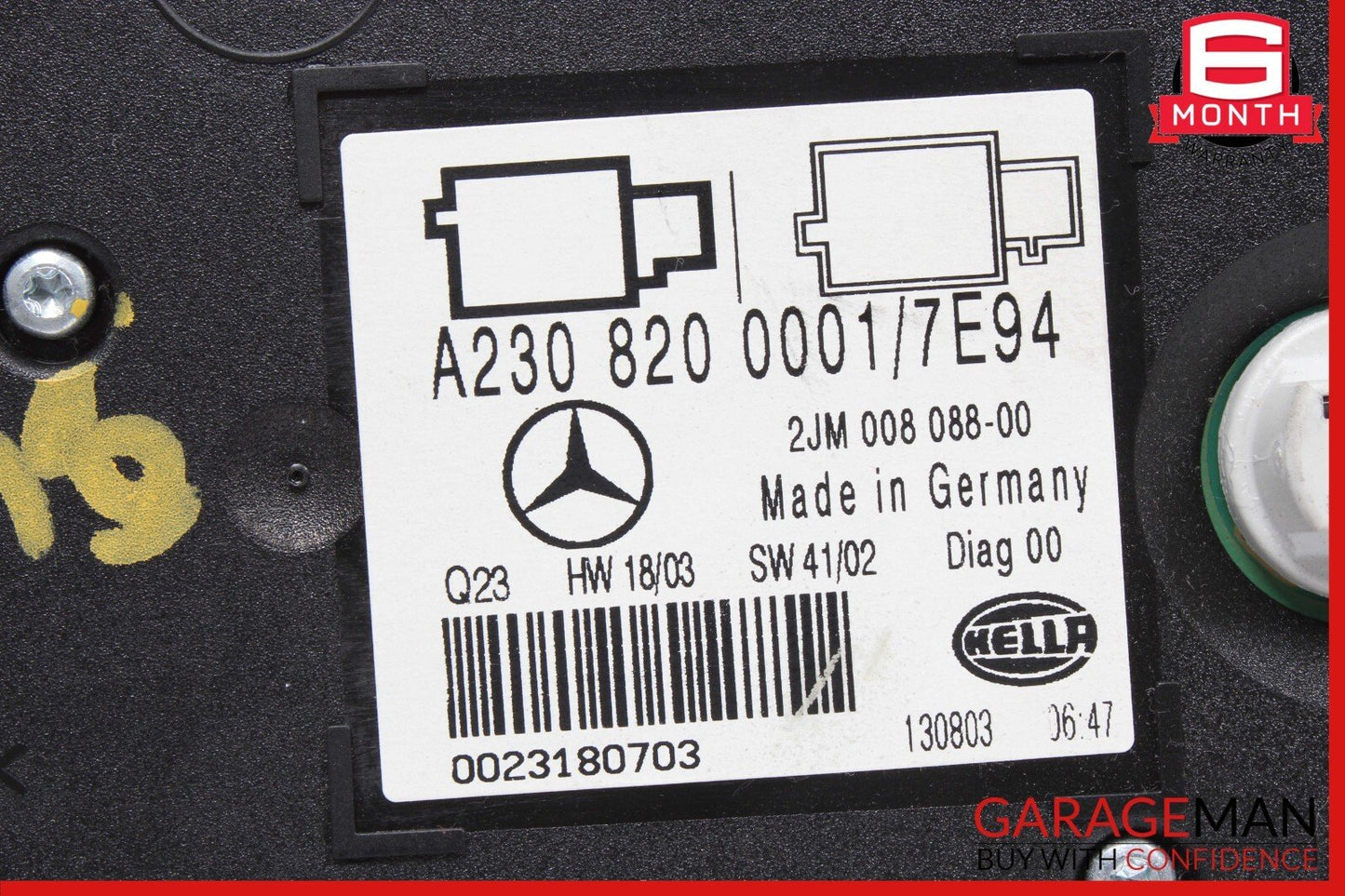03-04 Mercedes R230 SL500 SL55 AMG Front Overhead Top Upper Dome Light Lamp OEM