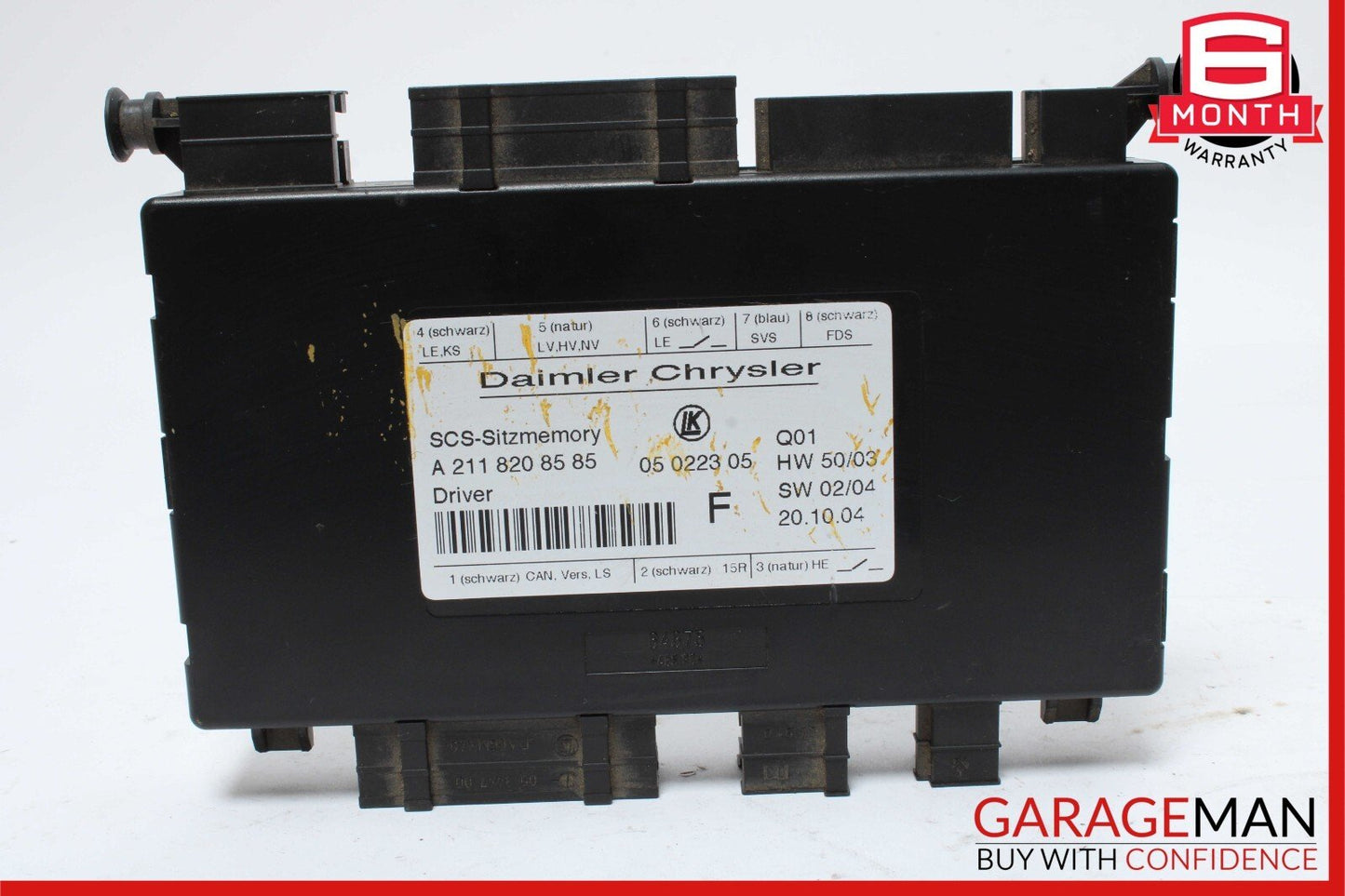 03-12 Mercedes SLK350 E350 CLS550 E320 GL450 Front Left Seat Control Module Unit