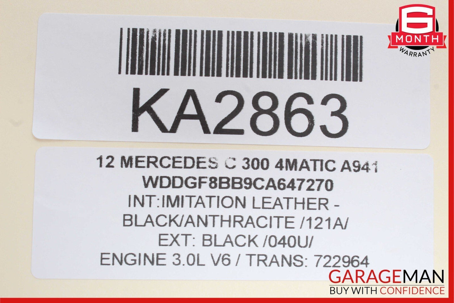 08-14 Mercedes W204 C250 C300 C350 Rear Left Side Door Control Module Unit OEM