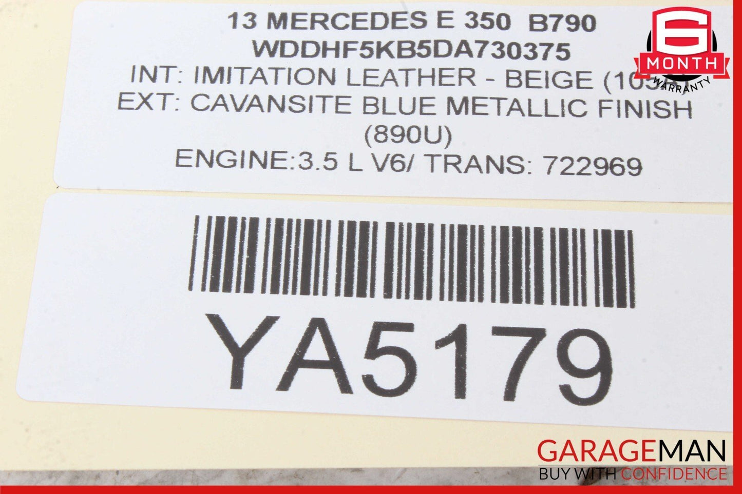 10-16 Mercedes W212 E350 C300 ML350 Air Intake Cleaner Filter Box Assembly OEM