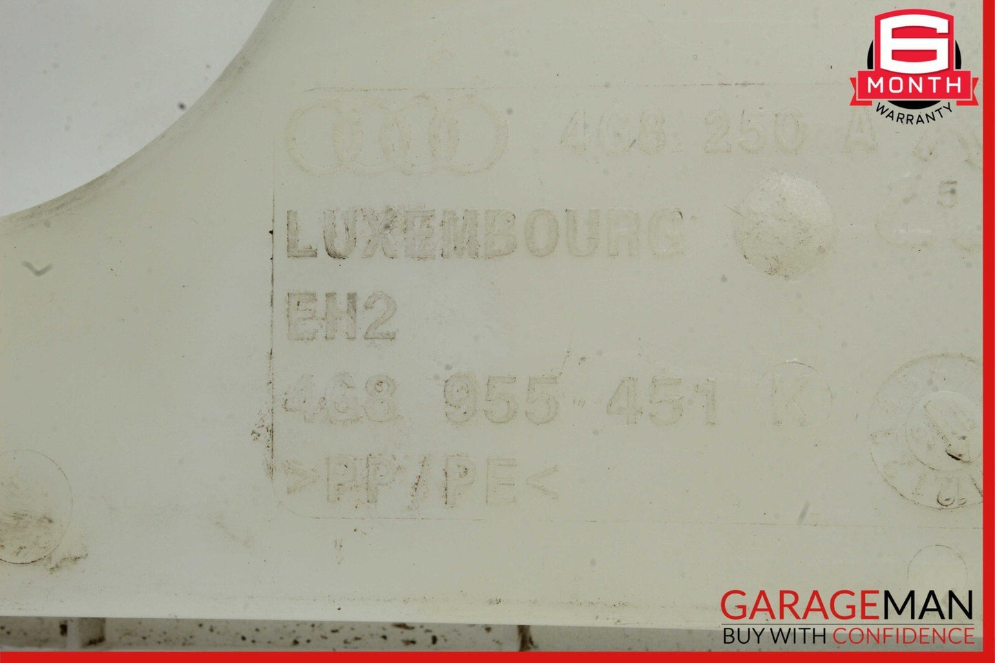 12-18 Audi A7 Windshield Washer Fluid Reservoir Tank Bottle 4G8955451 Genuine