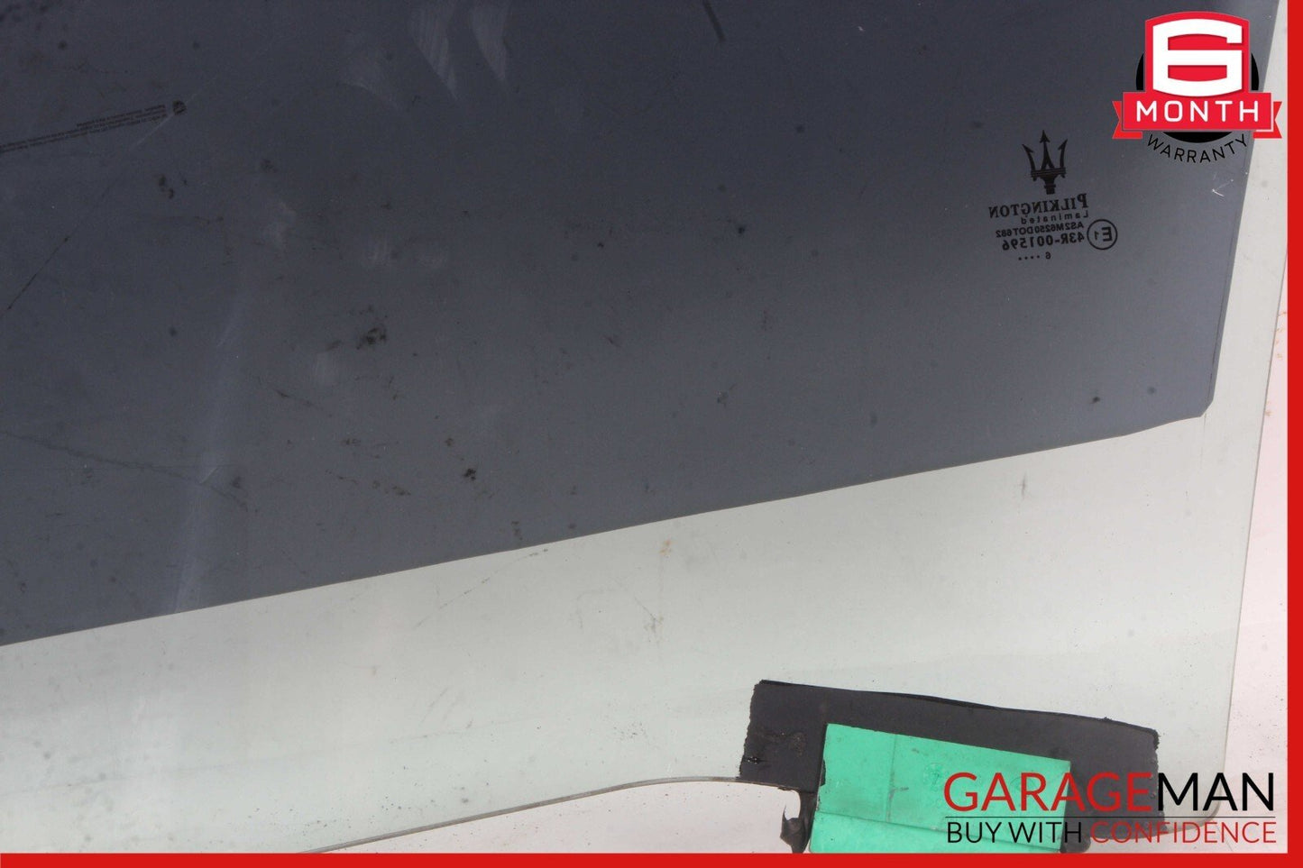03-13 Maserati Quattroporte M139 Front Right Side Door Window Glass OEM
