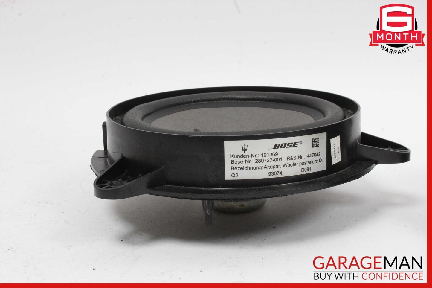 03-13 Maserati Quattroporte Audio Sound Speaker Rear Right & Left Side Set OEM