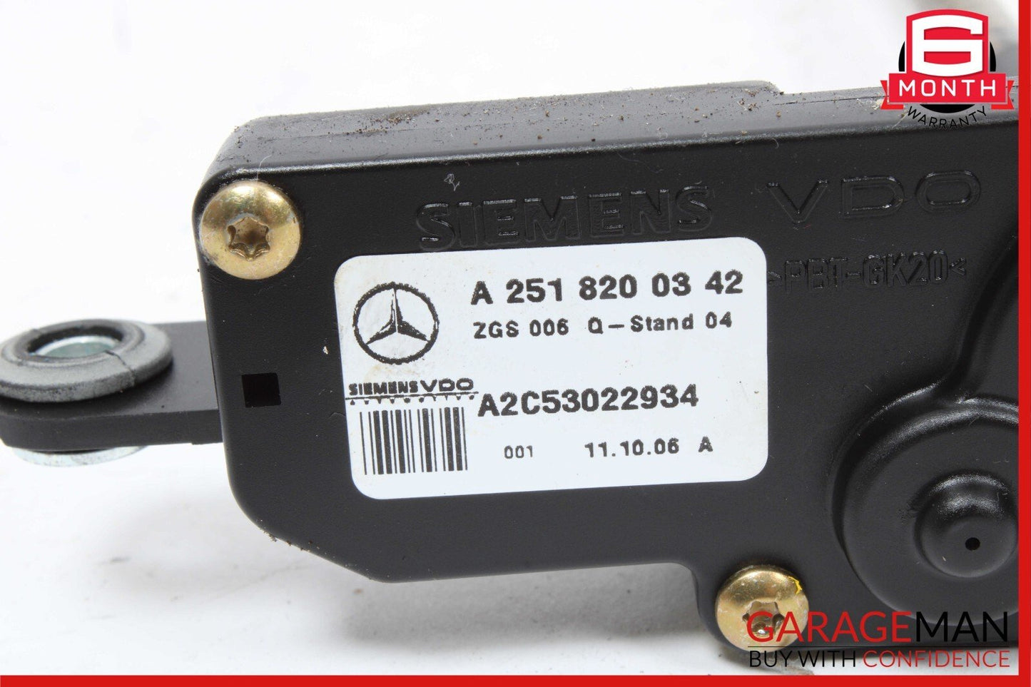 06-13 Mercedes X164 GL450 R550 Rear Left Side Quarter Glass Window Motor OEM