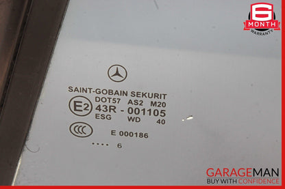 05-11 Mercedes R171 SLK280 Rear Left Side Door Quarter Window Glass OEM