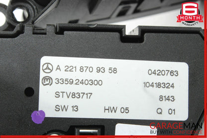 07-13 Mercedes W221 S550 CL63 AMG Front Right Passenger Side Seat Control OEM