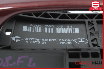 08-11 Mercedes W204 C300 C350 Front Left Driver Side Exterior Door Handle Red