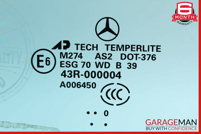 07-12 Mercedes X164 GL450 ML450 Front Left Driver Side Door Window Auto Glass
