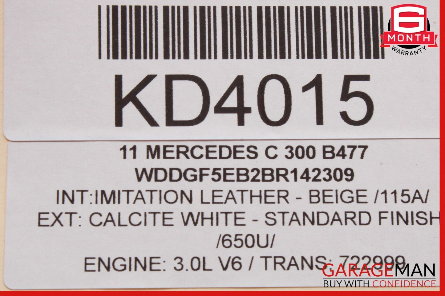 08-18 Mercedes W204 C250 C300 Rear Right Passenger Side Door Control Module OEM