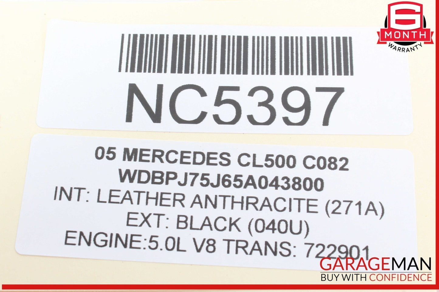 00-06 Mercedes W215 CL500 CL600 S500 S55 AMG A/C Climate Control Module Unit OEM
