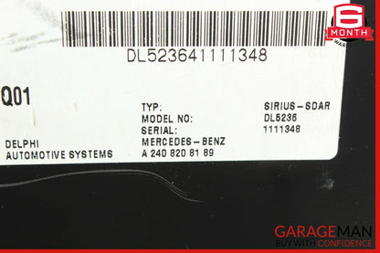 05-11 Mercedes W219 CLS500 SLK280 Sirius Satellite Radio Receiver 2408208189 OEM