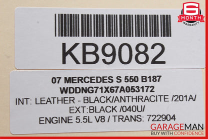 07-13 Mercedes W221 S550 CL550 Front Right Side Dash A/C Air Vent Trim Black OEM