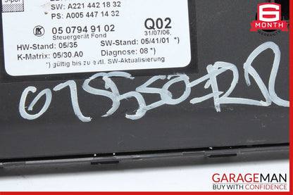 07-13 Mercedes W221 S550 S400 Rear Left or Right Side Door Control Module OEM