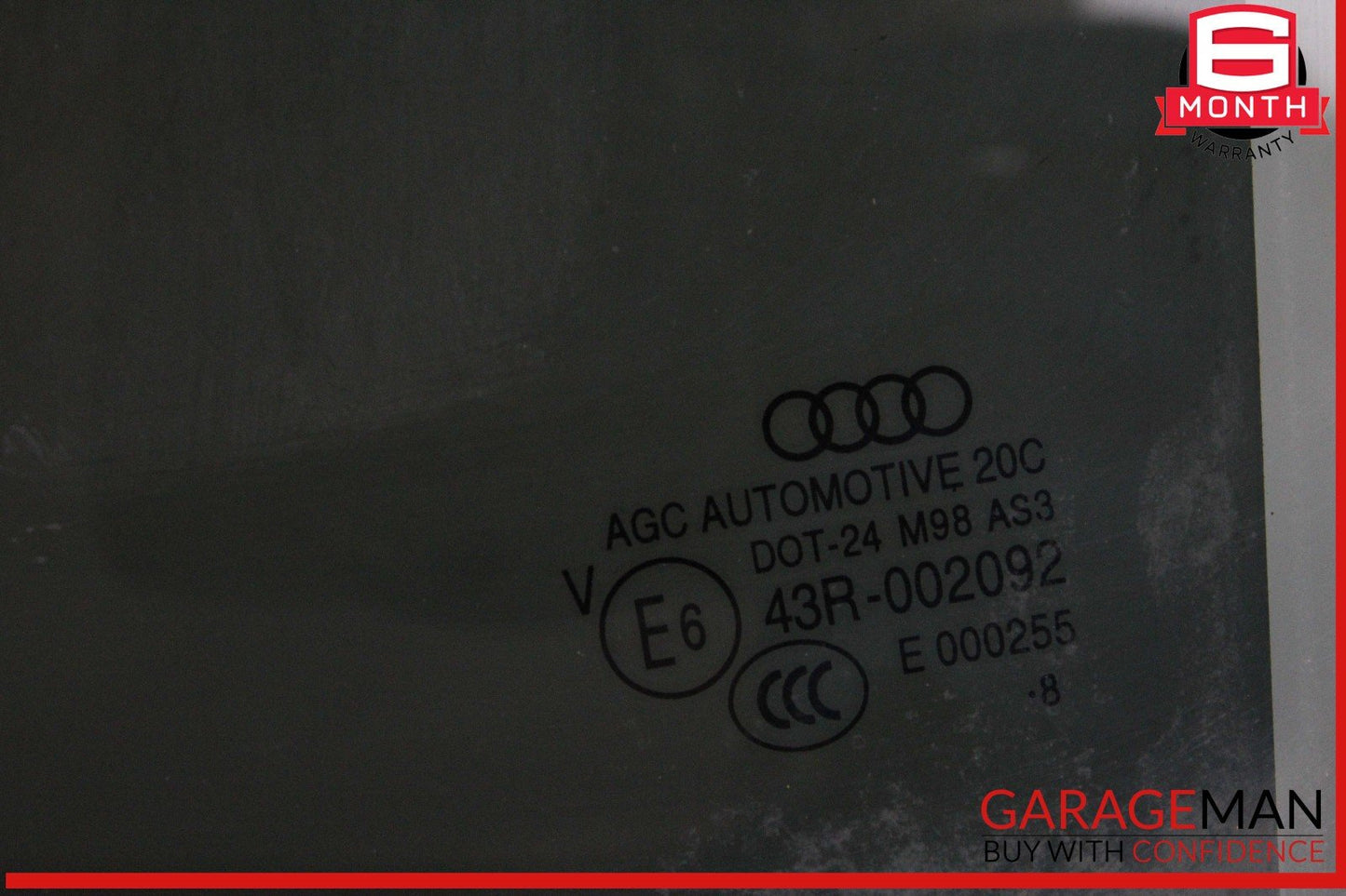 17-24 Audi Q7 Rear Left Driver Side Door Window Glass OEM