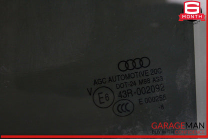 17-24 Audi Q7 Rear Left Driver Side Door Window Glass OEM