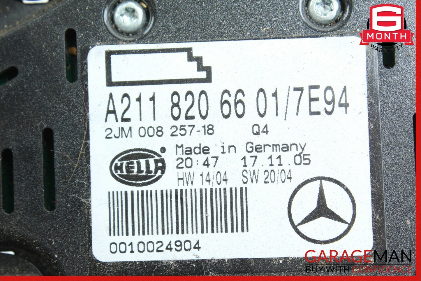 03-11 Mercedes W219 CLS500 Rear Overhead Dome Light Lamp OEM
