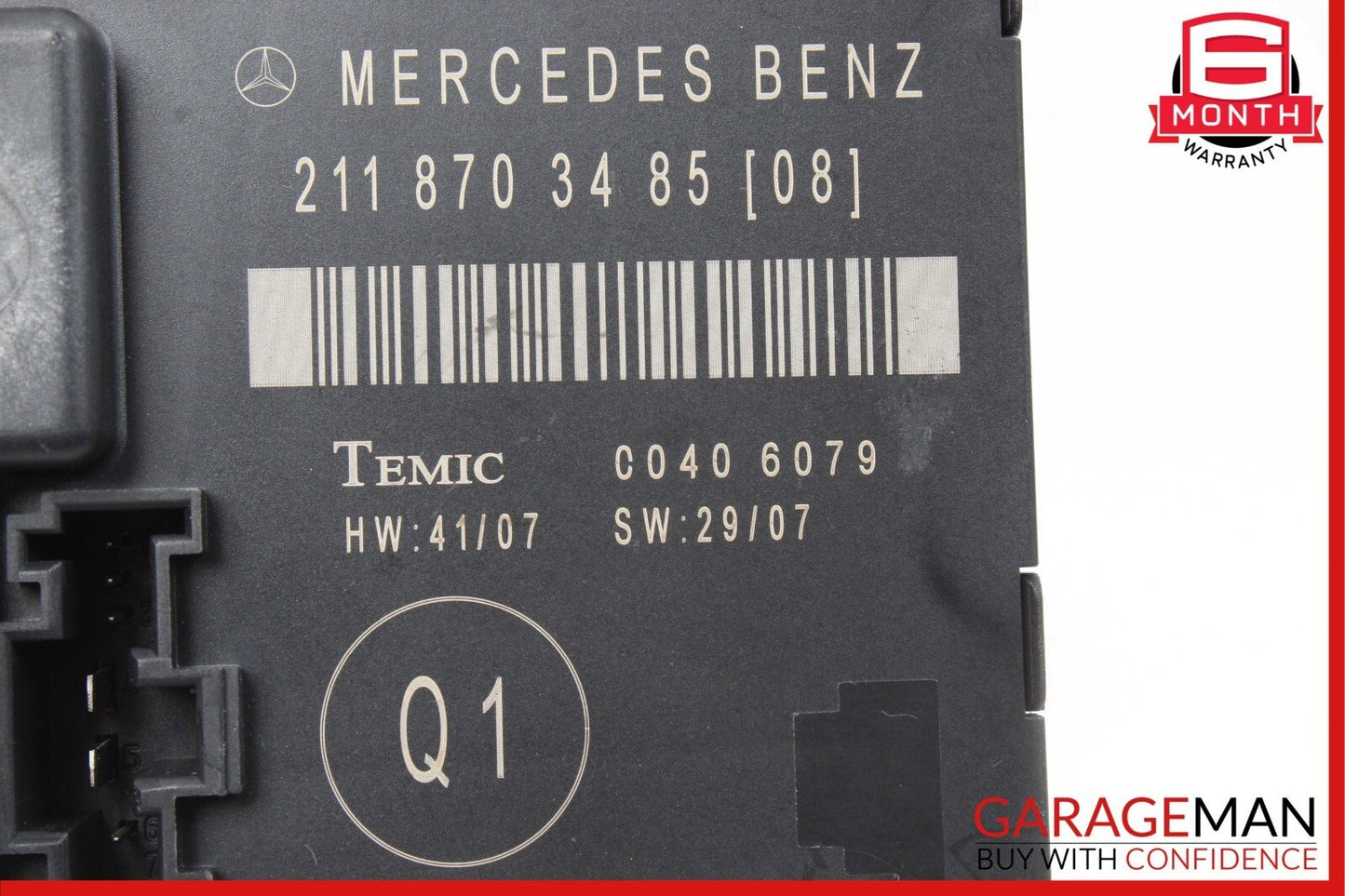 07-09 Mercedes W211 E350 E63 AMG Rear Right Door Control Module 2118703485 OEM