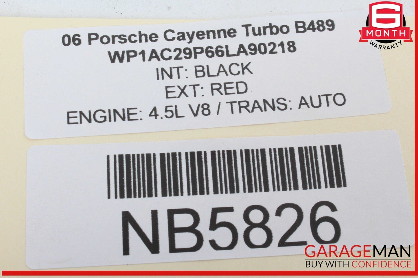 03-06 Porsche Cayenne 955 Left Side Engine Exhaust Camshaft 94810518101