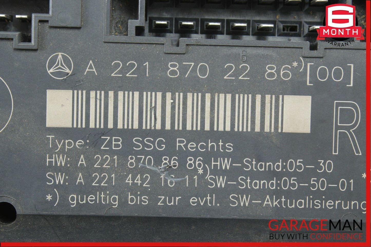07-09 Mercedes W221 S550 Front Right Under Seat Controller Module Unit