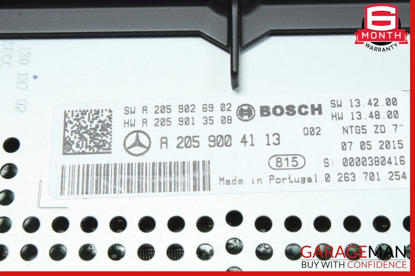 15-18 Mercedes W205 C300 C400 AM FM CD Player Radio Receiver Display Screen OEM