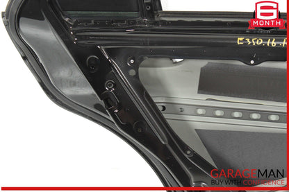 10-16 Mercedes W212 E350 E63 AMG Sedan Rear Left Side Door Shell Black OEM