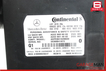 14-15 Mercedes W204 C250 GLK350 Voice Phone Communication Control Module Unit