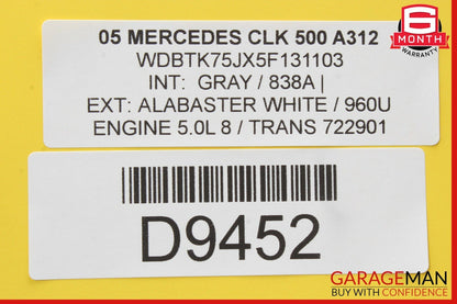 03-09 Mercedes W209 CLK500 Front Right Side Exterior Door Handle OEM