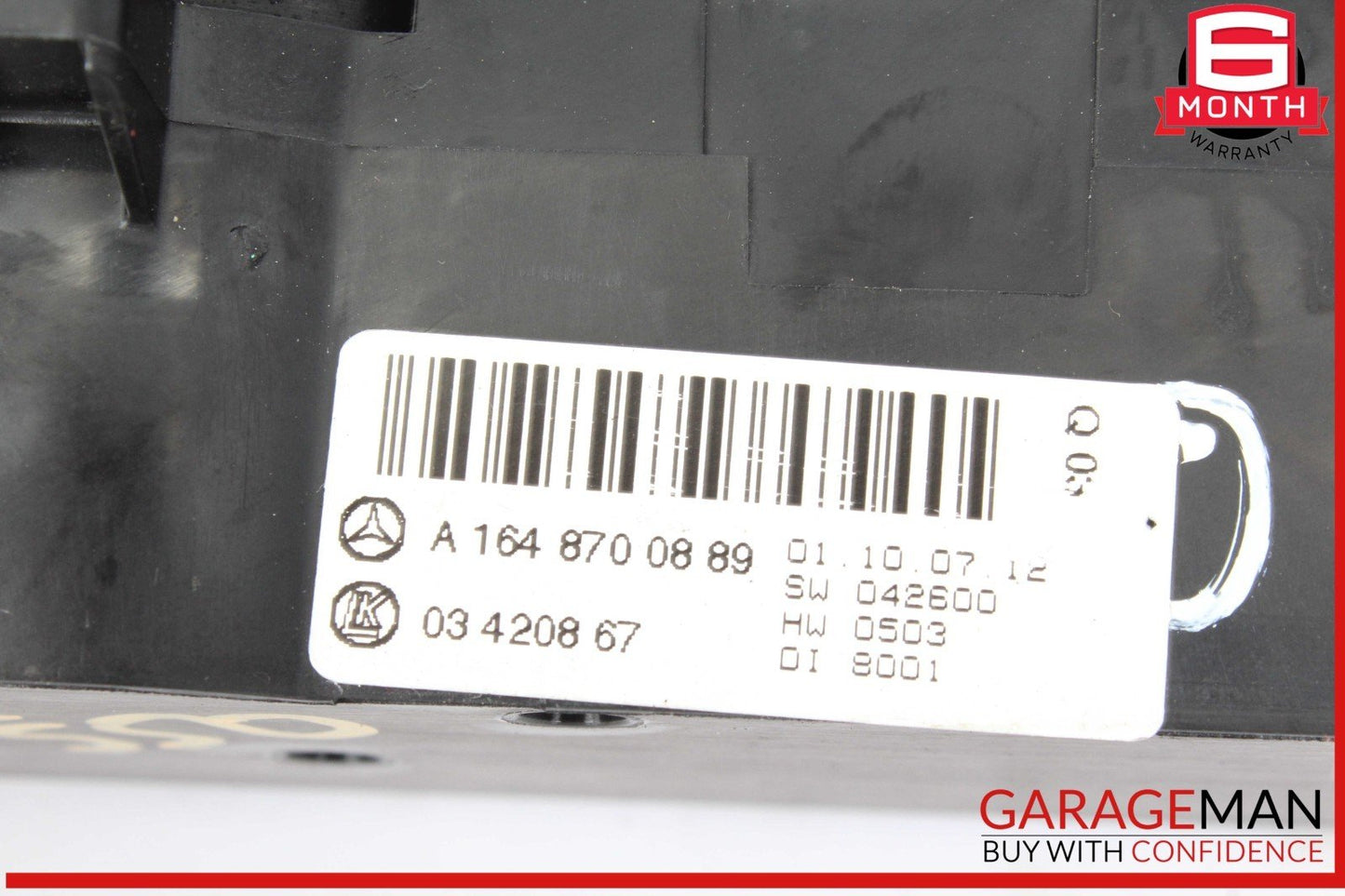 06-13 Mercedes X164 GL550 ML63 R500 Rear A/C Heater Climate Control Switch OEM