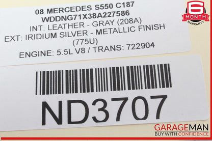 07-14 Mercedes W221 S550 S400 CL63 AMG Rear Left Door Lock Latch Actuator OEM