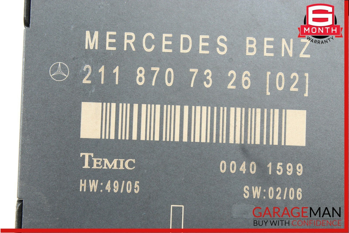 03-09 Mercedes W211 E550 E63 AMG Front Left Driver Side Door Controller Module