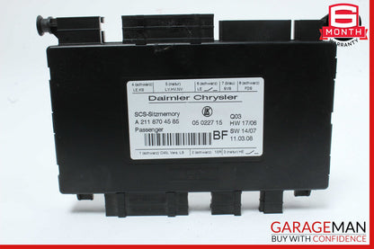 03-12 Mercedes X164 GL550 Front Right Seat Control Module 2118208685 OEM