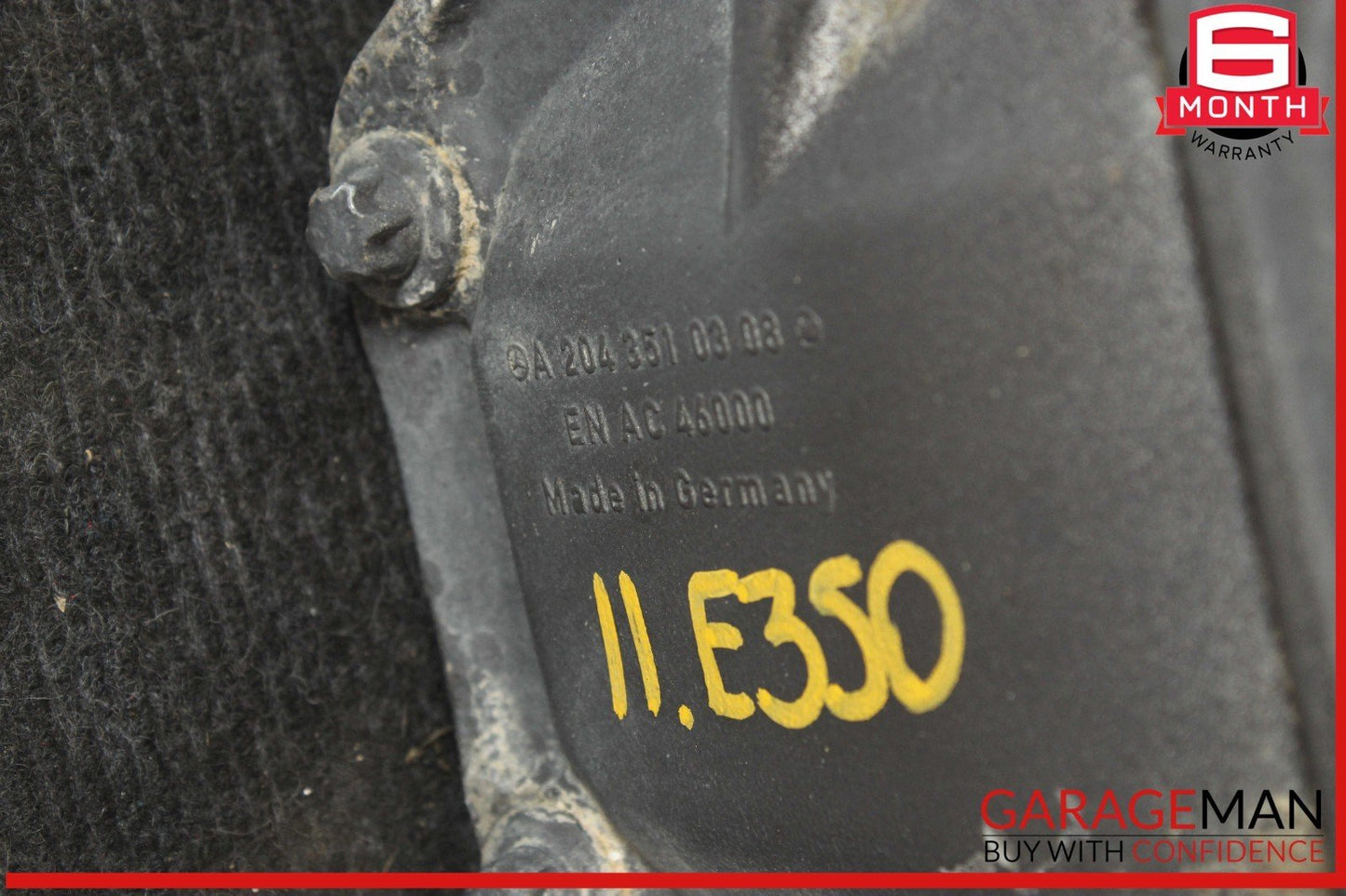 08-11 Mercedes W212 E350 C350 4Matic Rear Differential Diff Axle Carrier 3.07