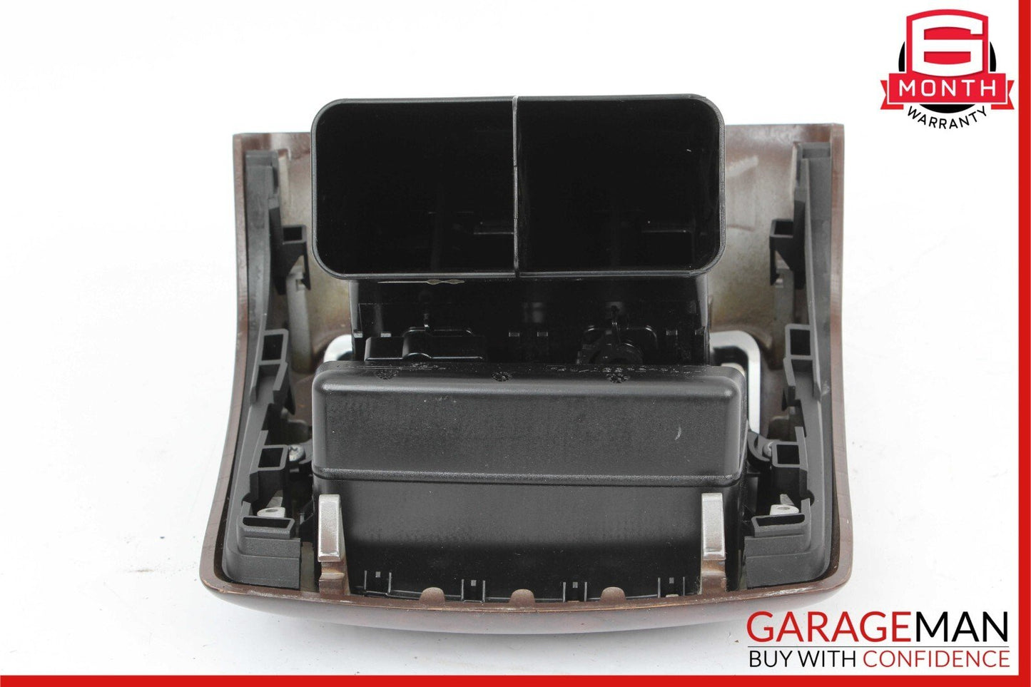 07-13 Mercedes W221 S400 Rear Center Console AC A/C Air Vent Trim Panel Wood OEM