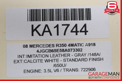 06-13 Mercedes GL320 ML450 R350 Front Right Side Door Control Module Unit